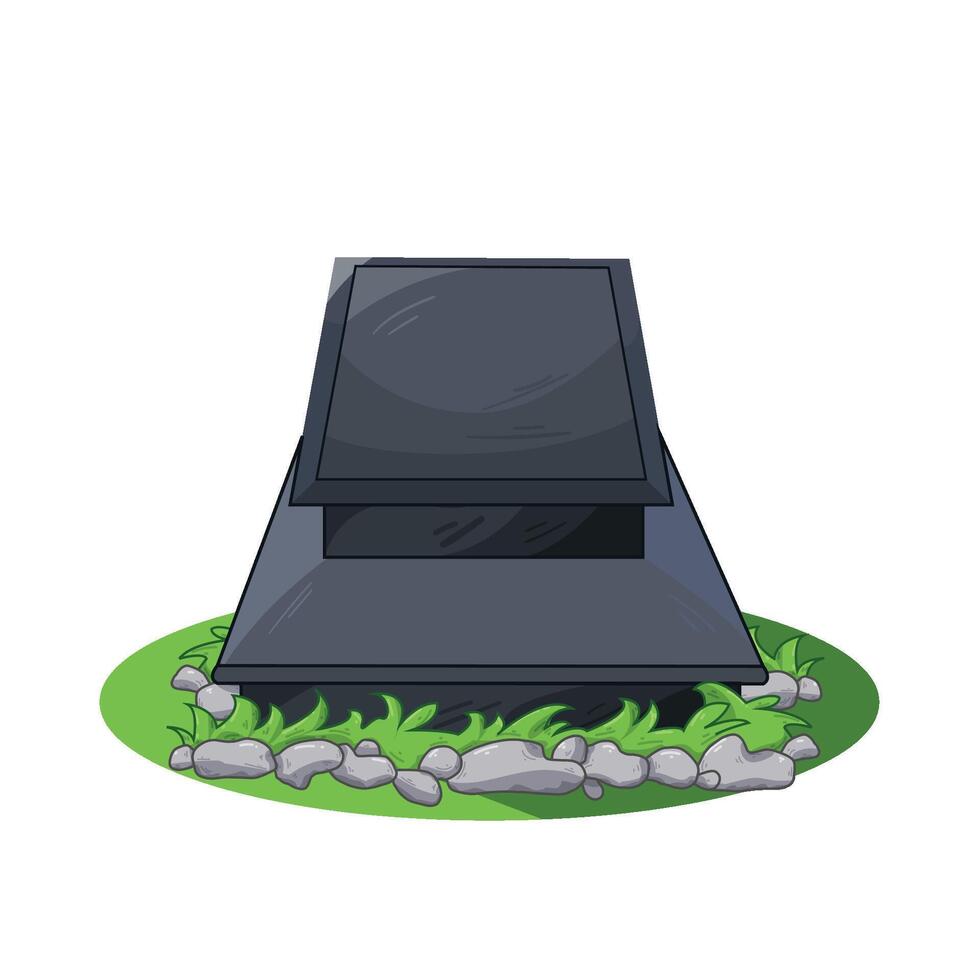 Illustration of grave vector