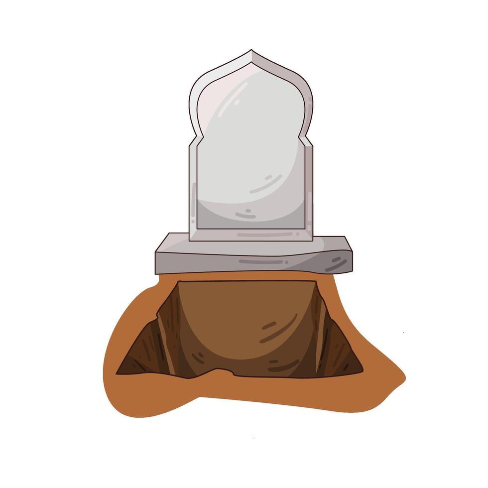 Illustration of grave vector