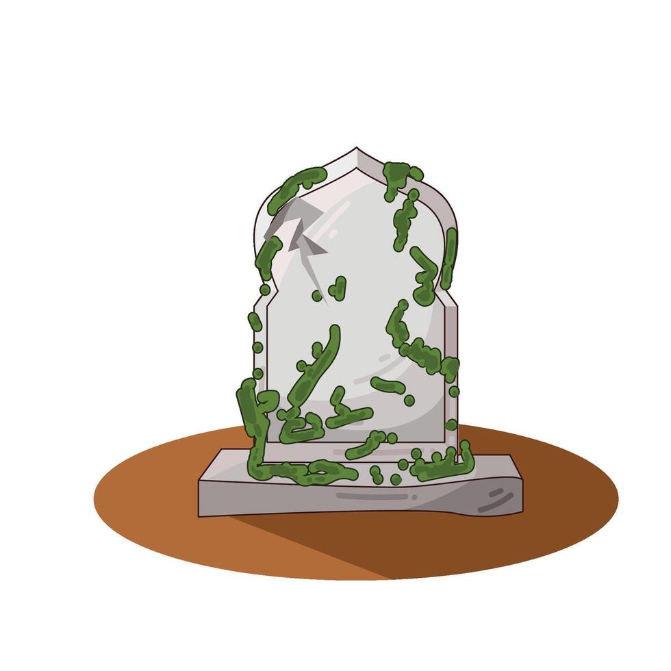 Illustration of grave vector
