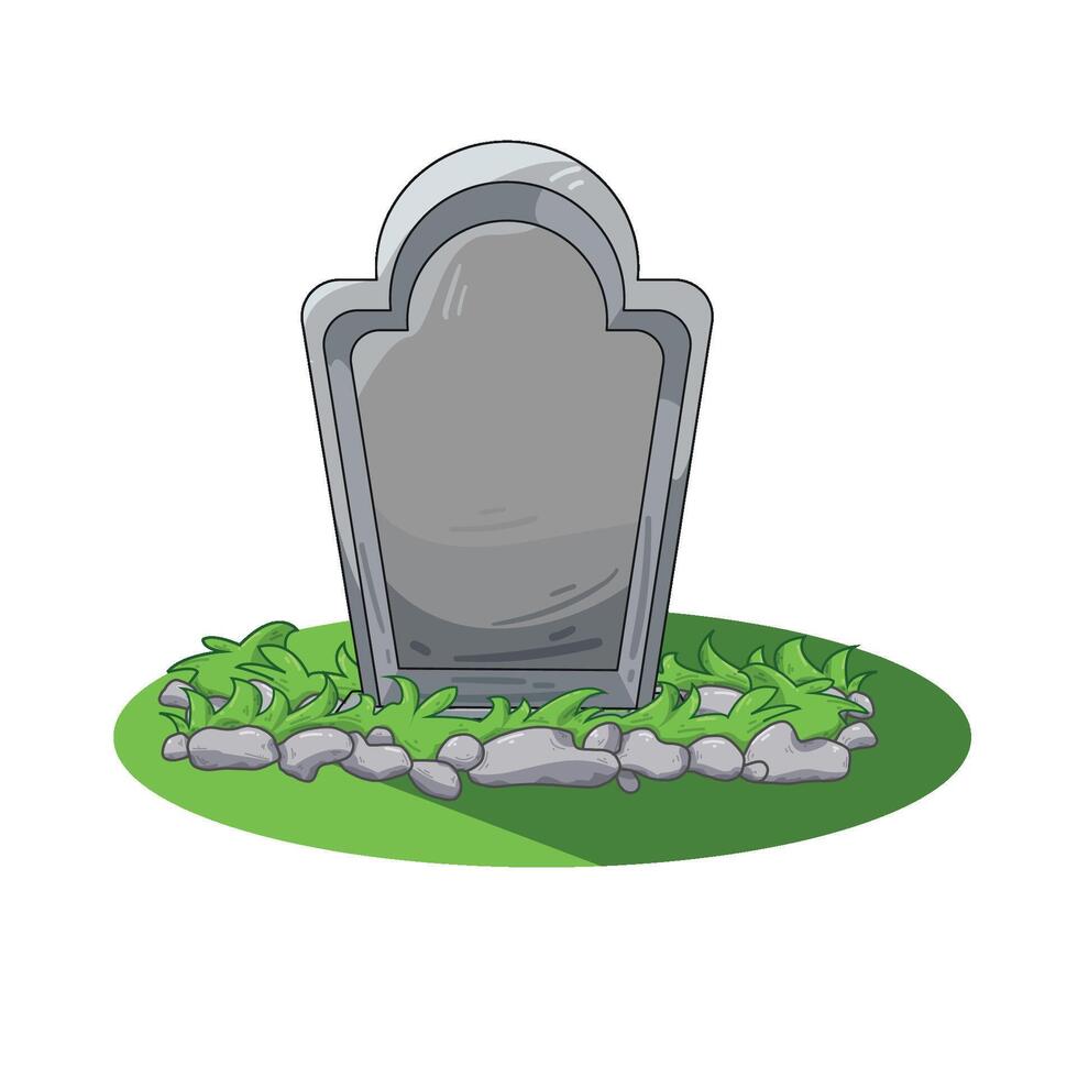 Illustration of grave vector