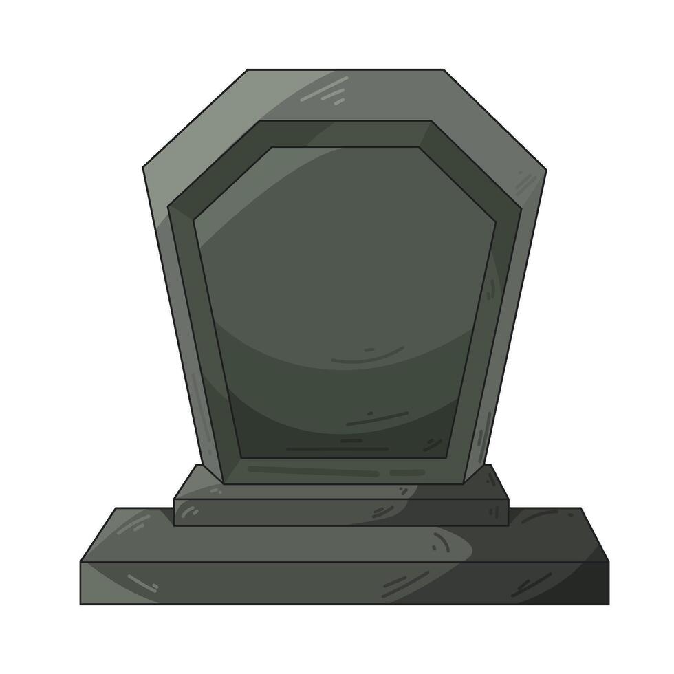 Illustration of grave vector