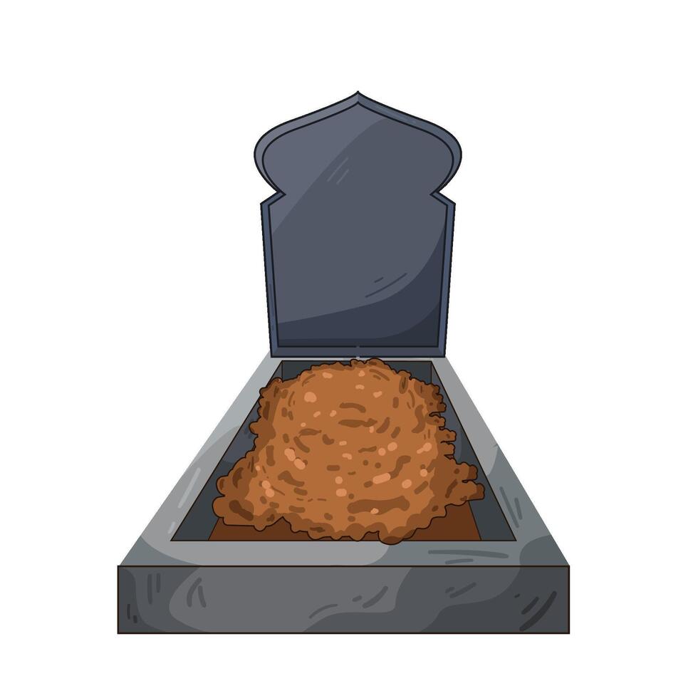 Illustration of grave vector