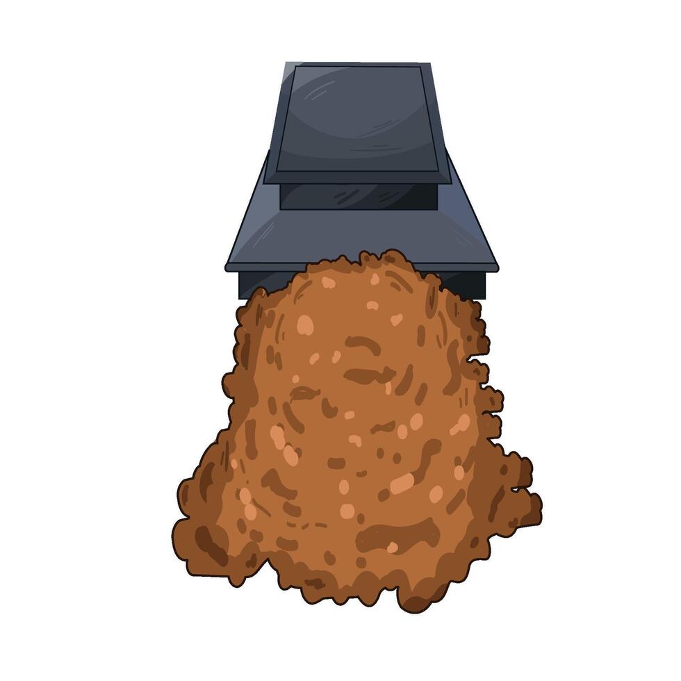 Illustration of grave vector