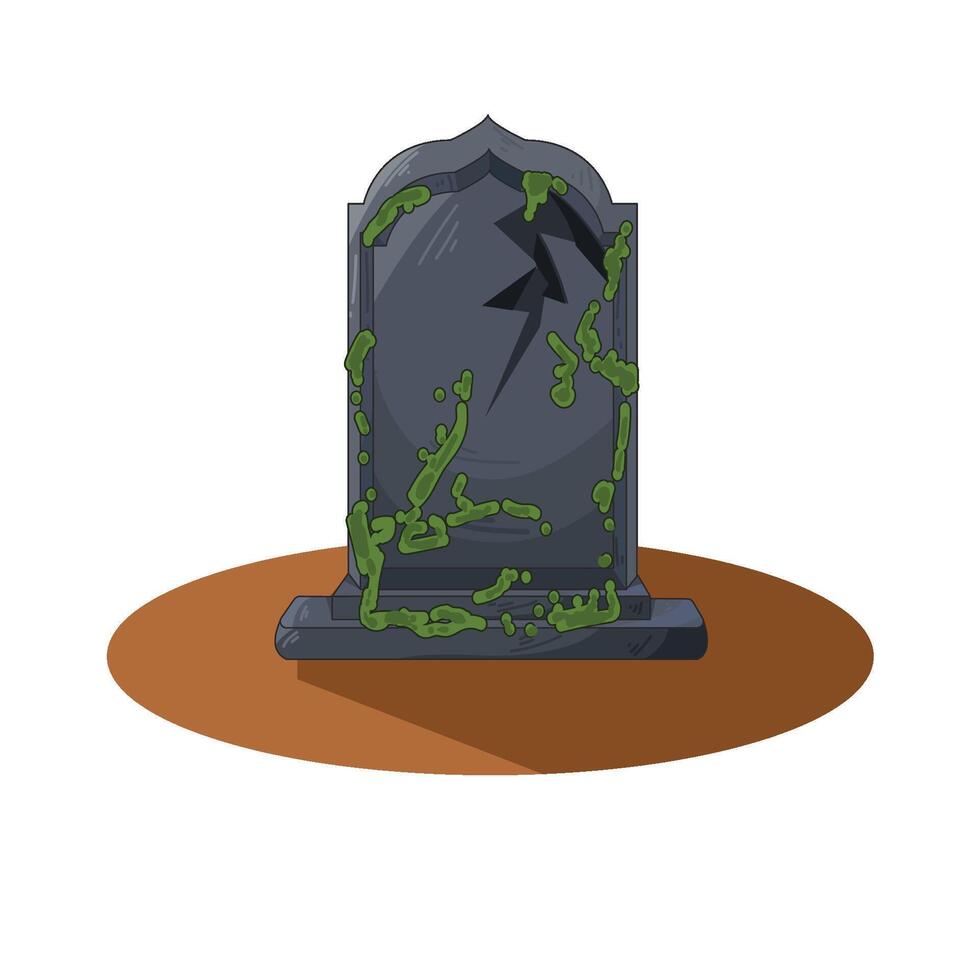 Illustration of grave vector