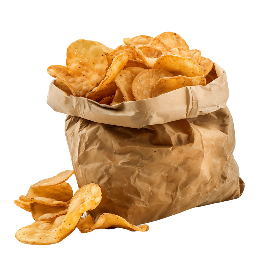 Bag of Chips on Transparent Isolated Image png