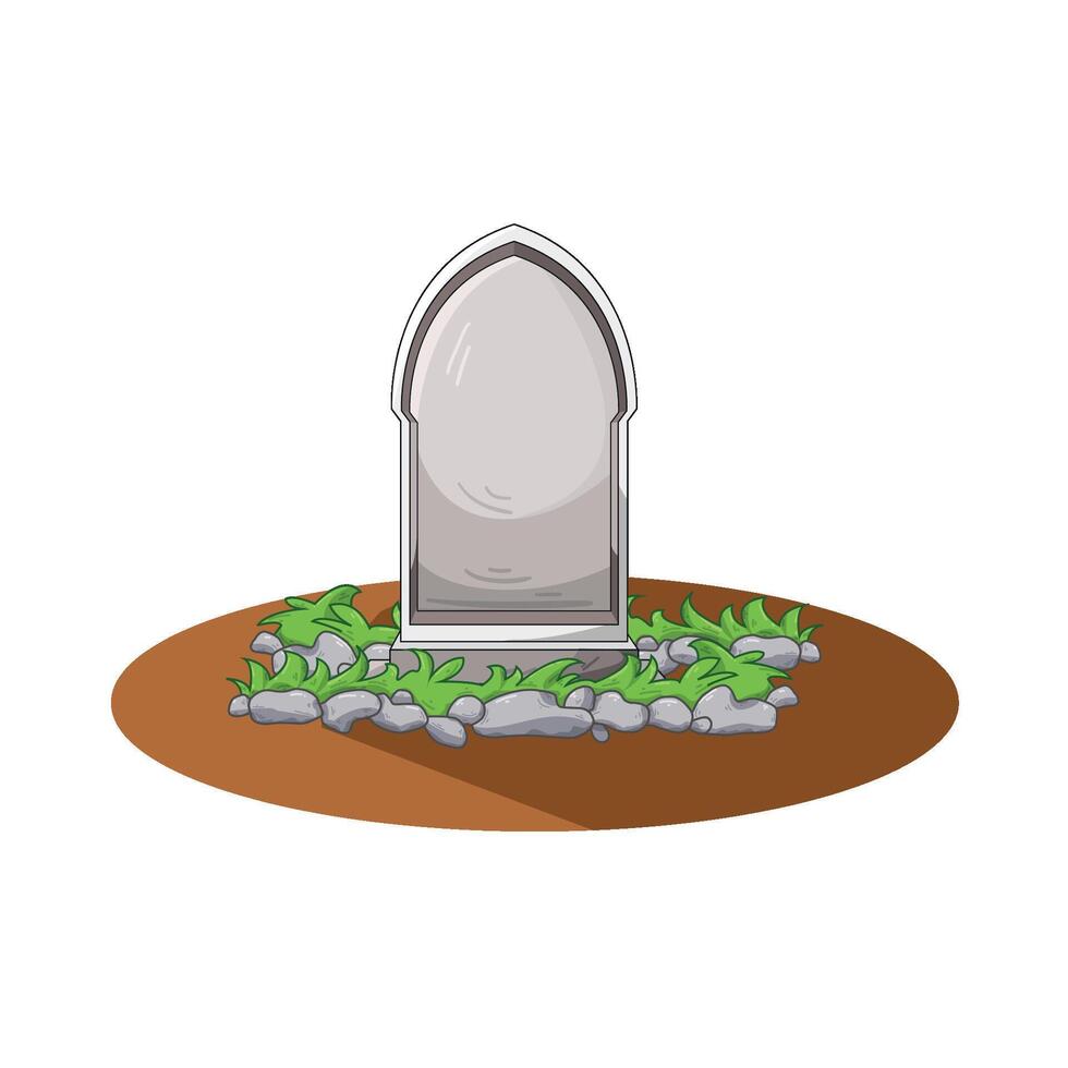 Illustration of grave vector