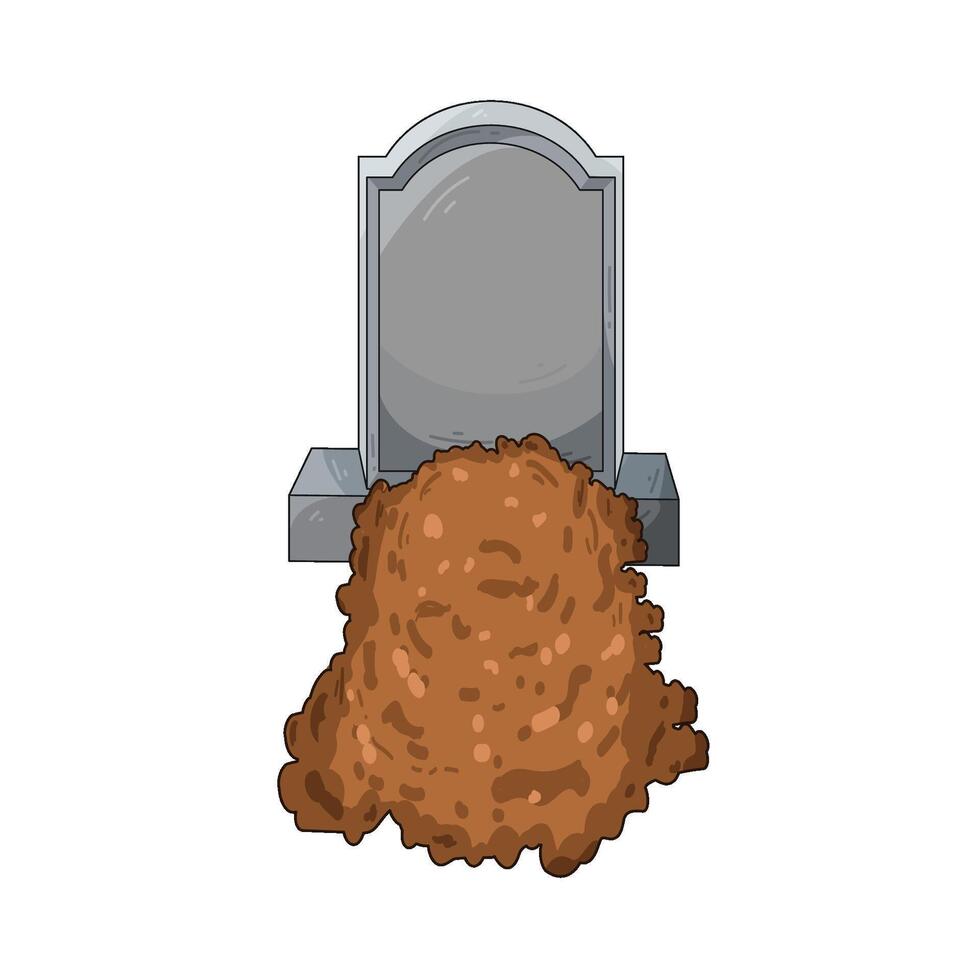 Illustration of grave vector
