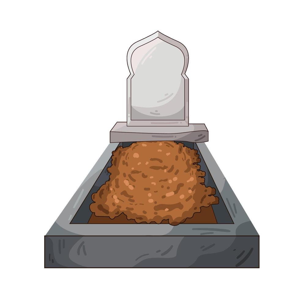 Illustration of grave vector