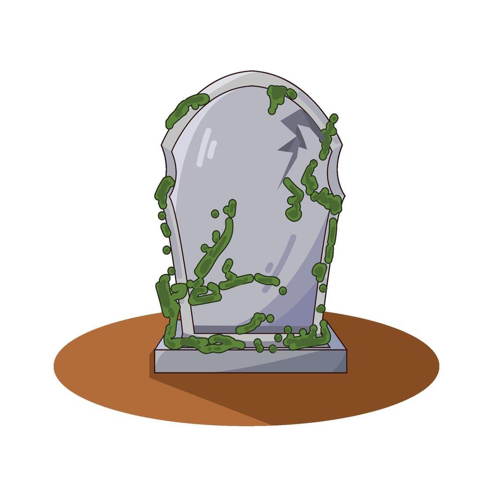 Illustration of grave vector