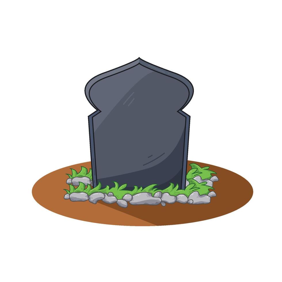 Illustration of grave vector