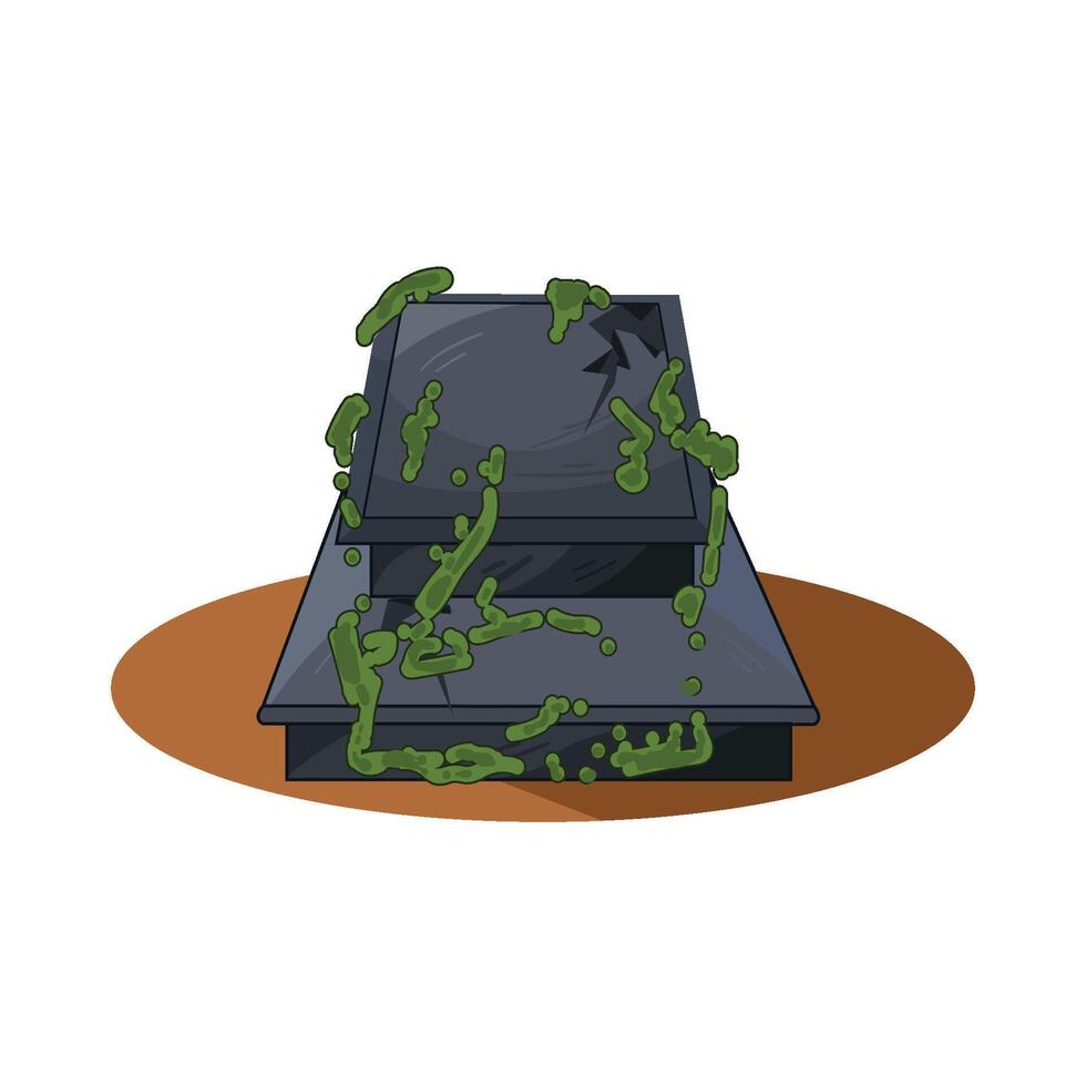 Illustration of grave vector