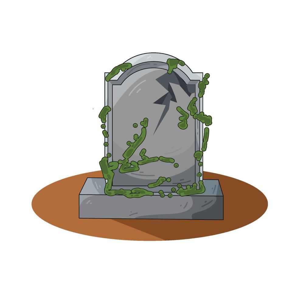 Illustration of grave vector