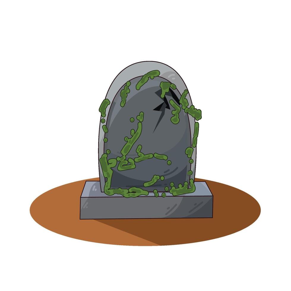 Illustration of grave vector