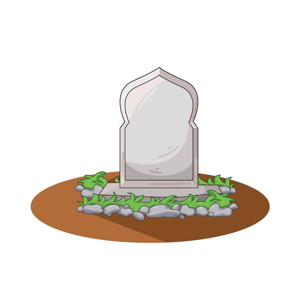Illustration of grave vector
