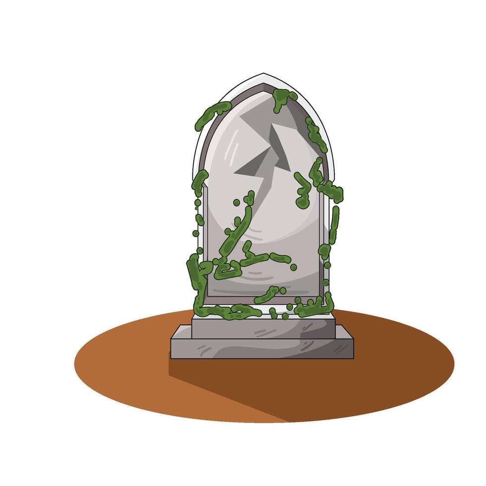 Illustration of grave vector