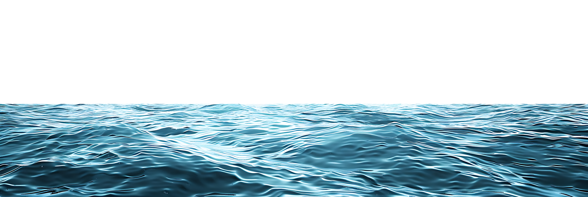 Clear Background Cutout of Blue Water Surface png