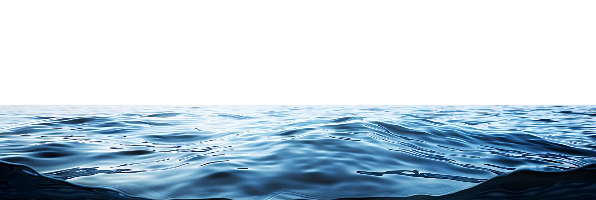 Isolated Azure Water Surface with Alpha Channel png