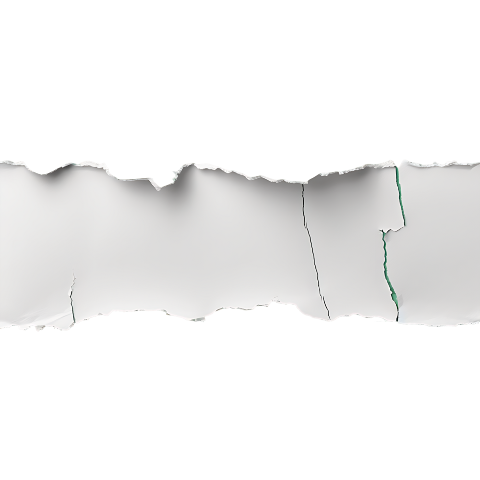 Transparent Background Isolated White Paper Tear png