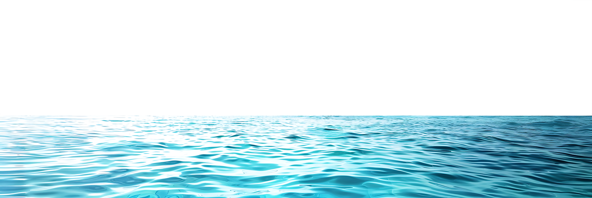 Isolated Azure Water with Transparent Background png