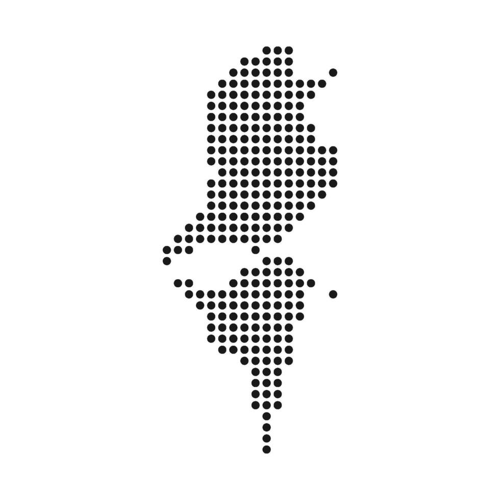 Tunisia map icon vector