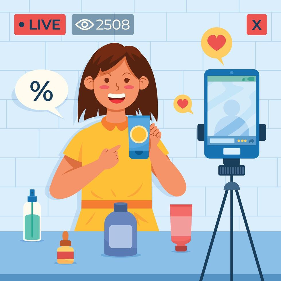 Live Recording Products Offer vector