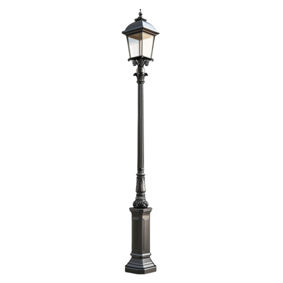 A street lamp on a transparent background. png