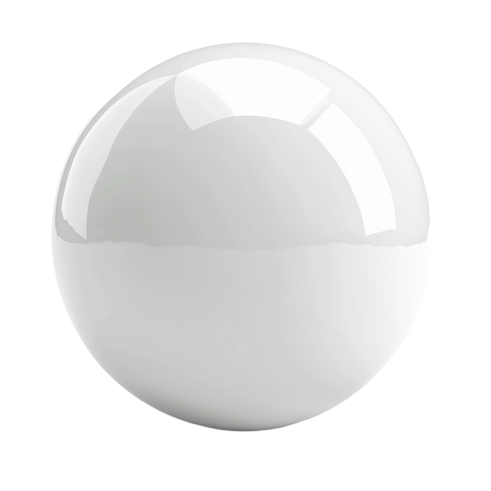 A white ball on a transparent background png