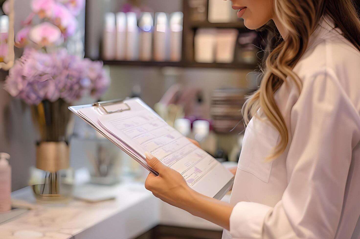 Soft Grays and Lavender Aesthetic Clinic photo
