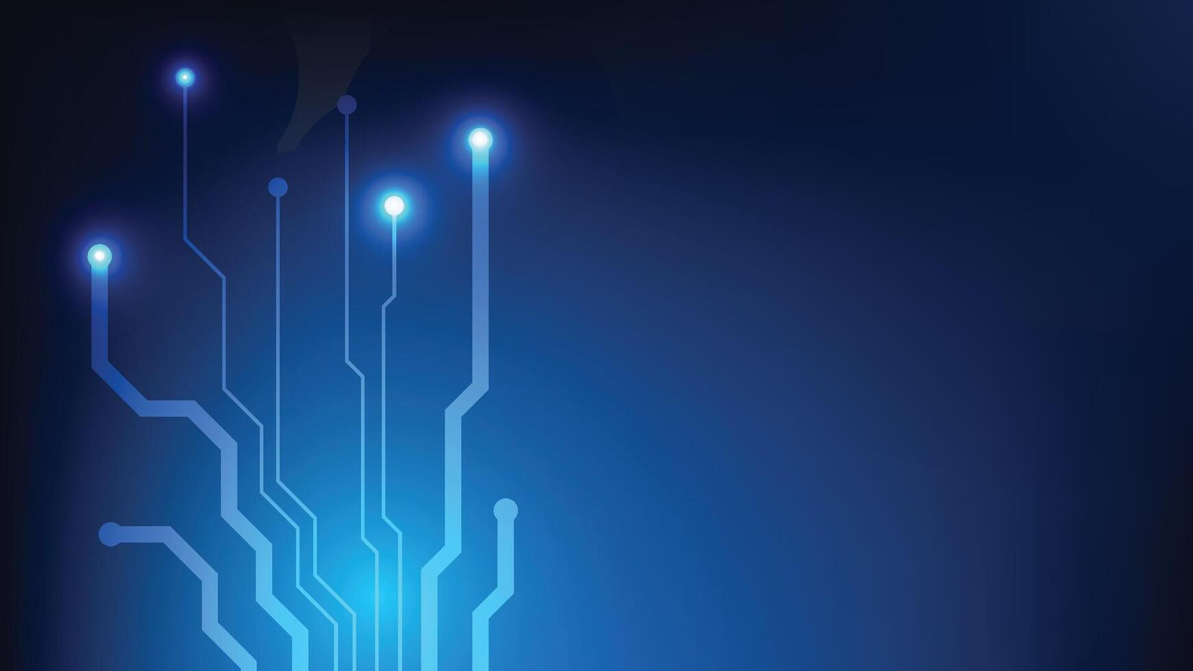 futuristic circuit board background with copy space vector