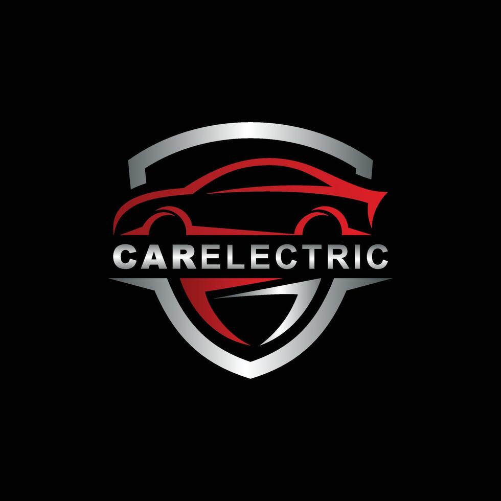trendy and modern car logo vector