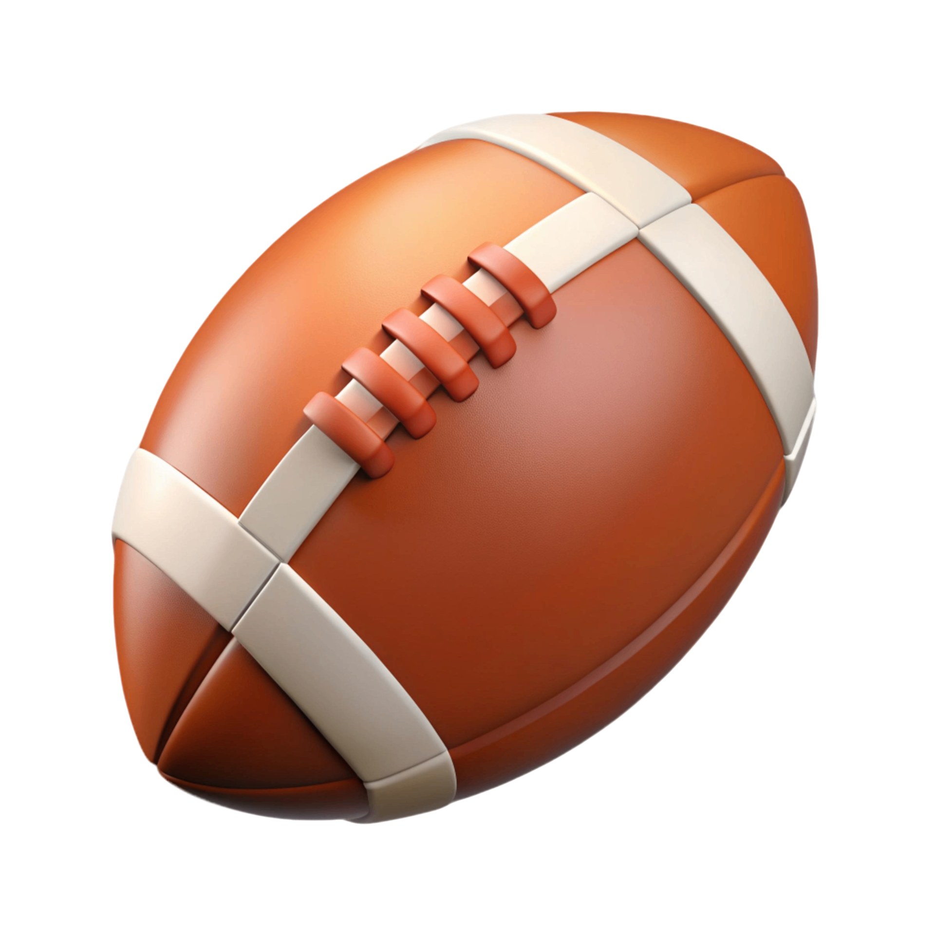 cute 3d illsutration of american football, back to school theme