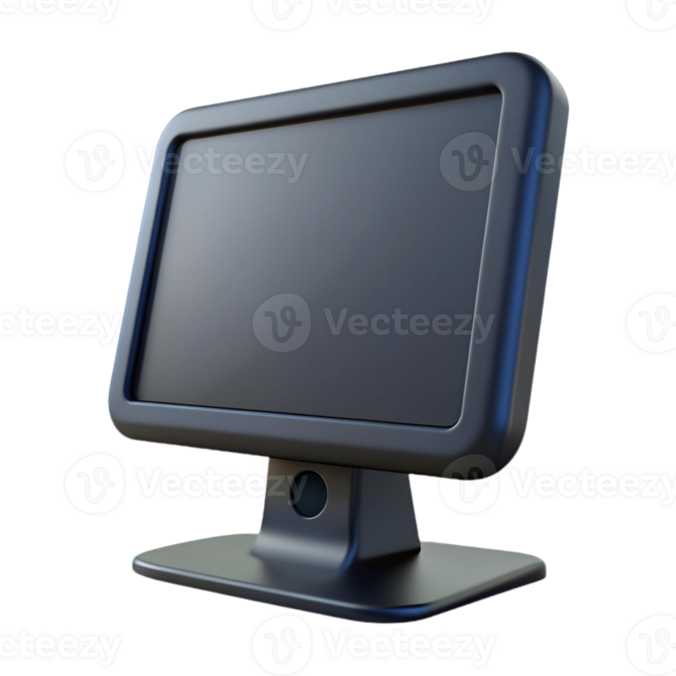 cute 3d illsutration of computer screen, back to school theme png