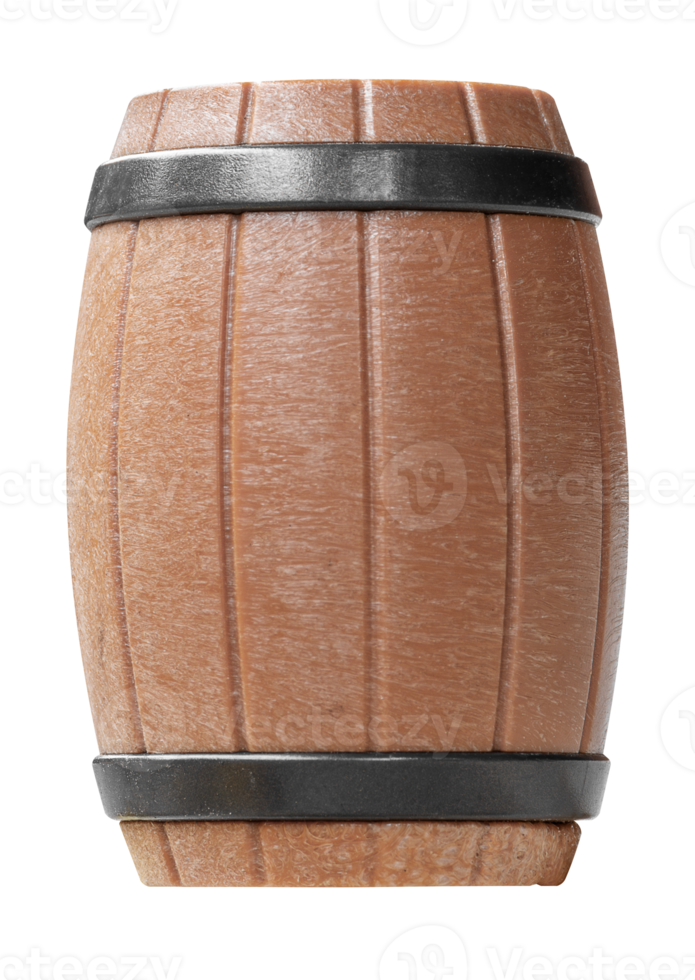 Mock up toy oak barrel png