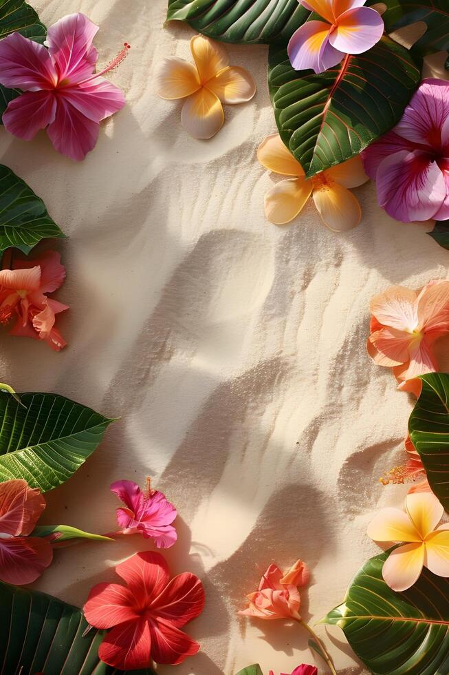 Tropical Paradise A Vibrant Summer Oasis photo