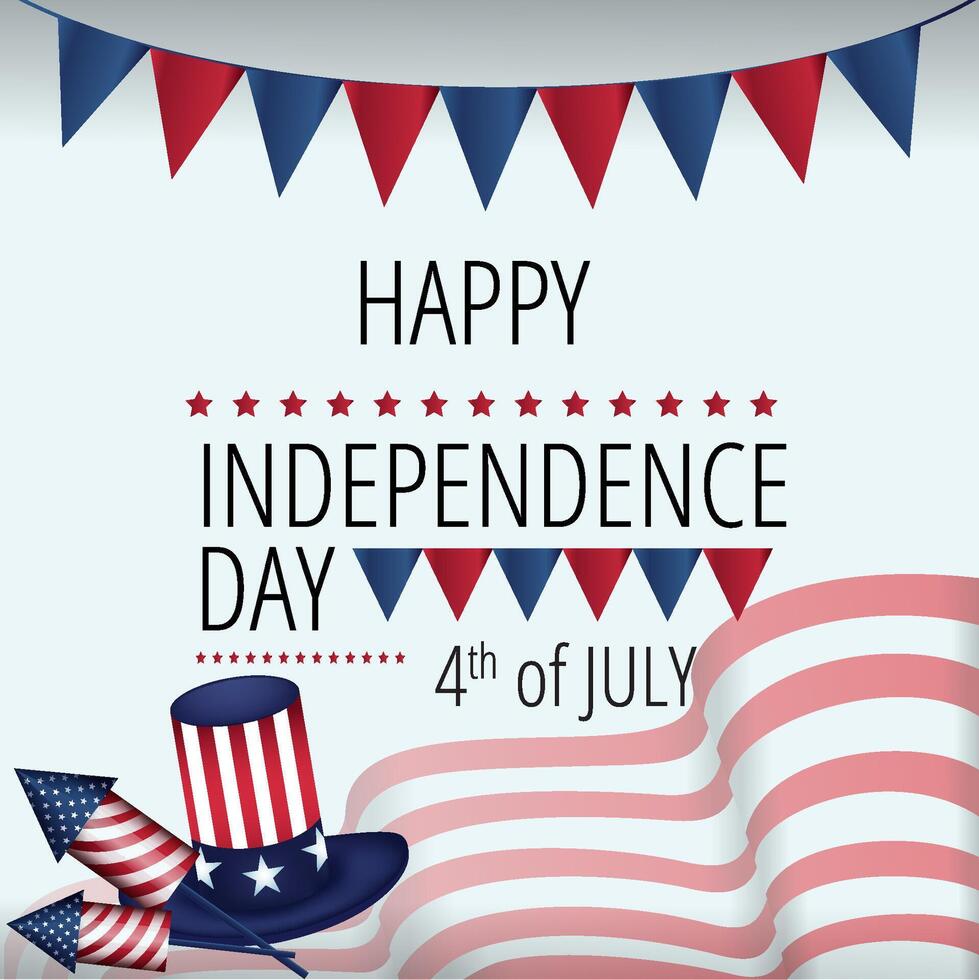 4th of July Background vector