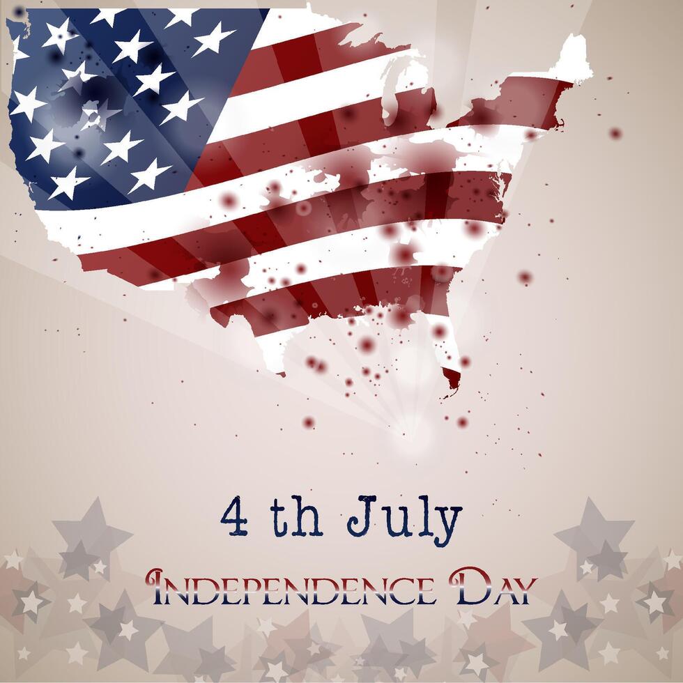 Independence day 4th july usa flag map design 4th july , Independence day , Happy independence day , Usa map - america map , flag map - us flag -map - usa flag -map - independence day design vector