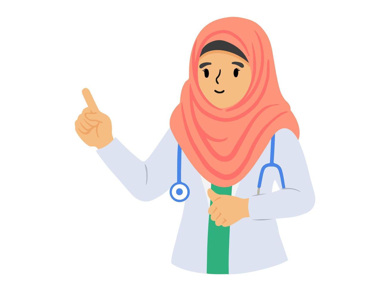 APD Uniform Female Doctor Illustration vector
