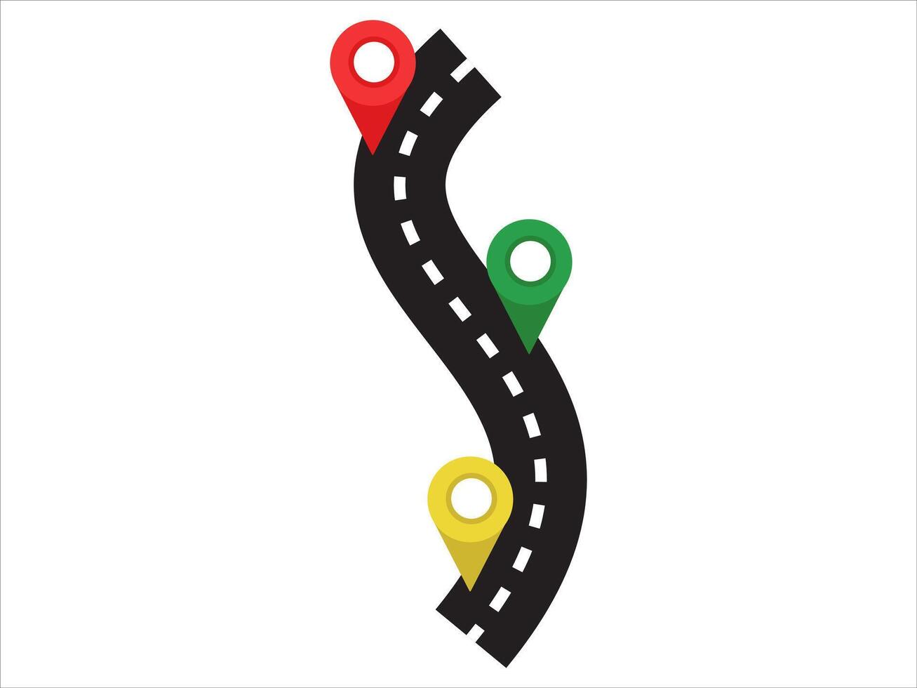 Road Map Background vector