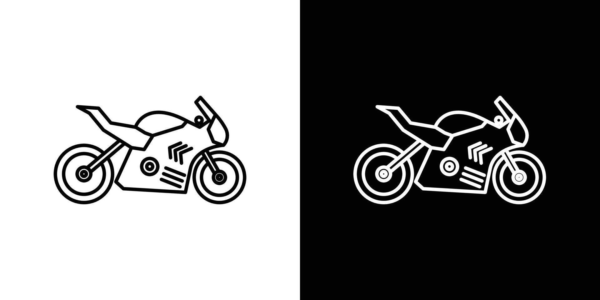 Motorcycle icon set. vector