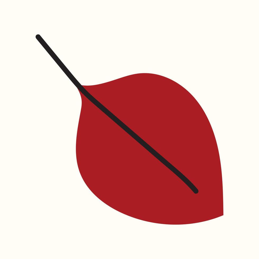 Simple Summer Leaf Autumn Leaf Element vector