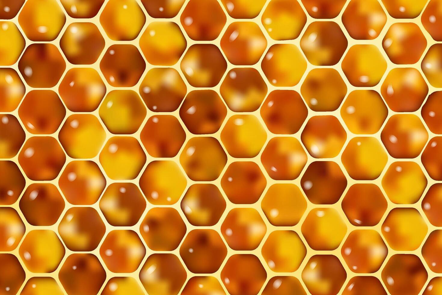Honeycomb realistic background vector