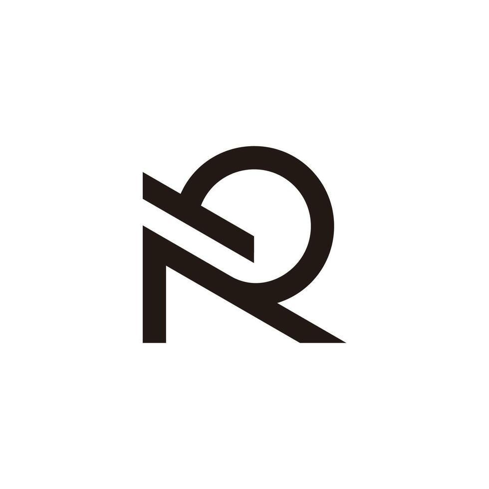 letter n r t round rotate logo vector