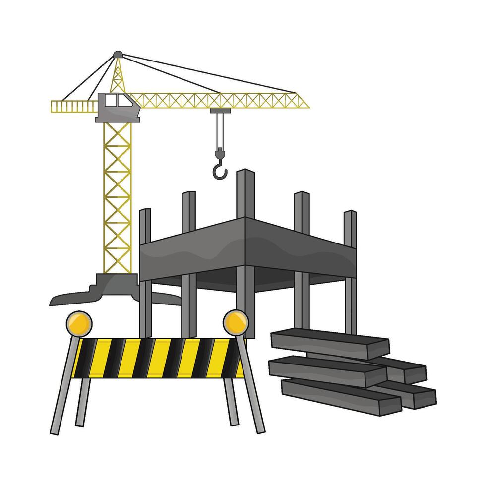 illustration of crane vector