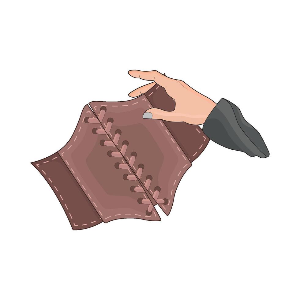 illustration of corset belt vector