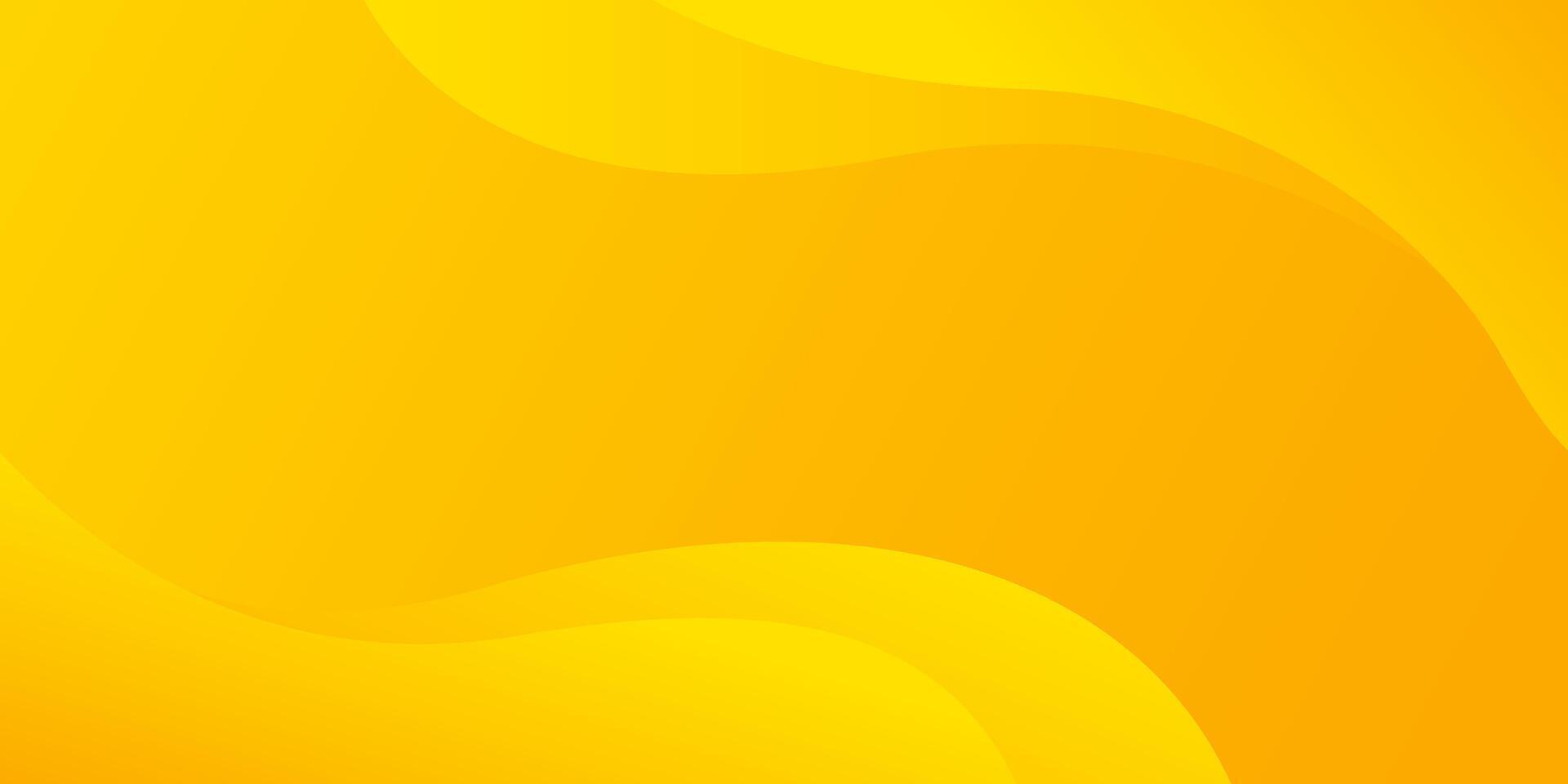 Bright yellow dynamic abstract background. Modern lemon orange color. Fresh template banner for web, pages, sales, events, holidays, parties, and falling. waving shapes with soft shadow vector