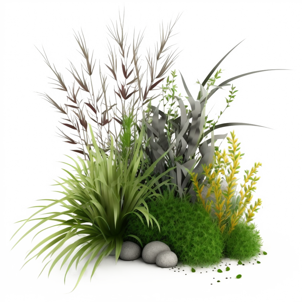 a green plant grass isolated on transparent background png