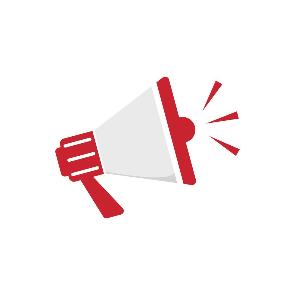icon speaker meghapone flat design template vector