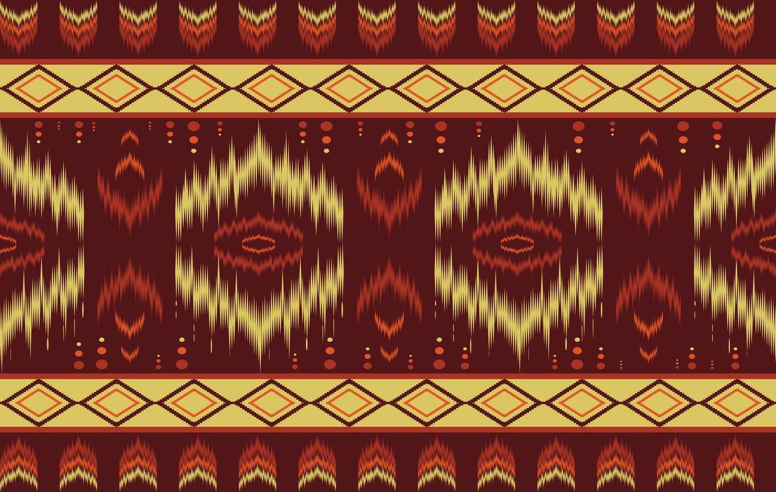 Geometric ethnic fabric seamless pattern colorful. traditional ikat ethnic style pattern. Designed for background ,wallpaper ,carpet ,clothing ,ikat pattern ,fabric ,embroidery ,textile art vector