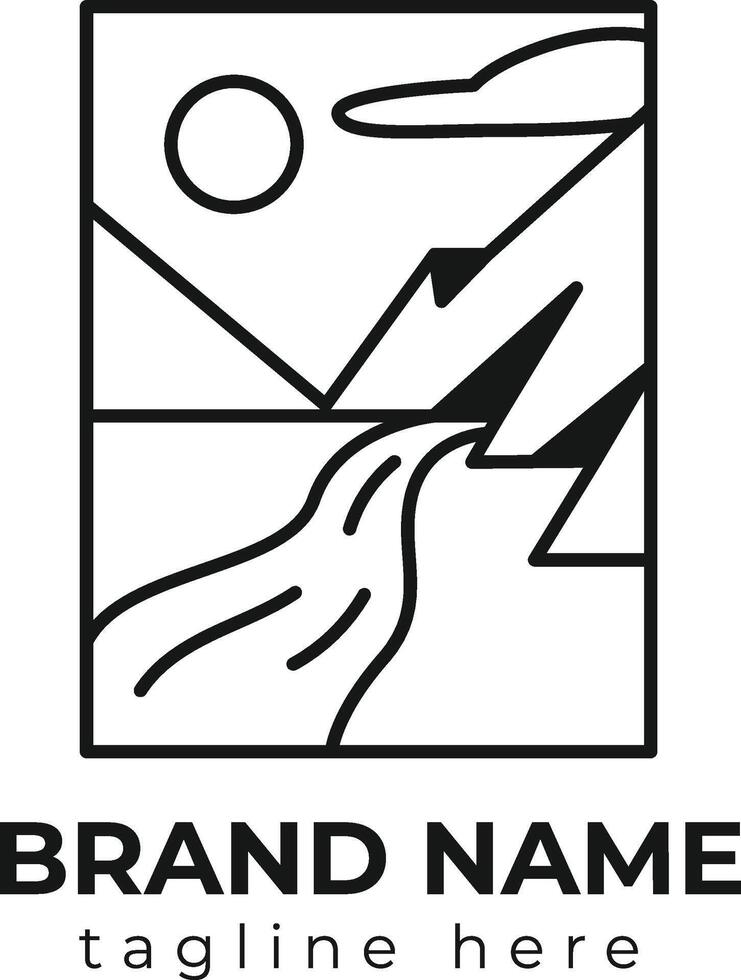 Nature logo design vector