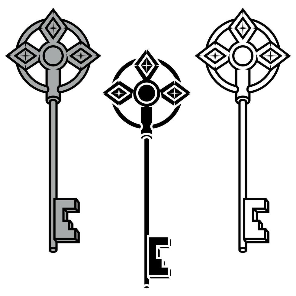 keys for old locks vector